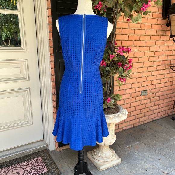 NY&Co Royal Blue Eyelet Dress Size 8 - Picture 4 of 7